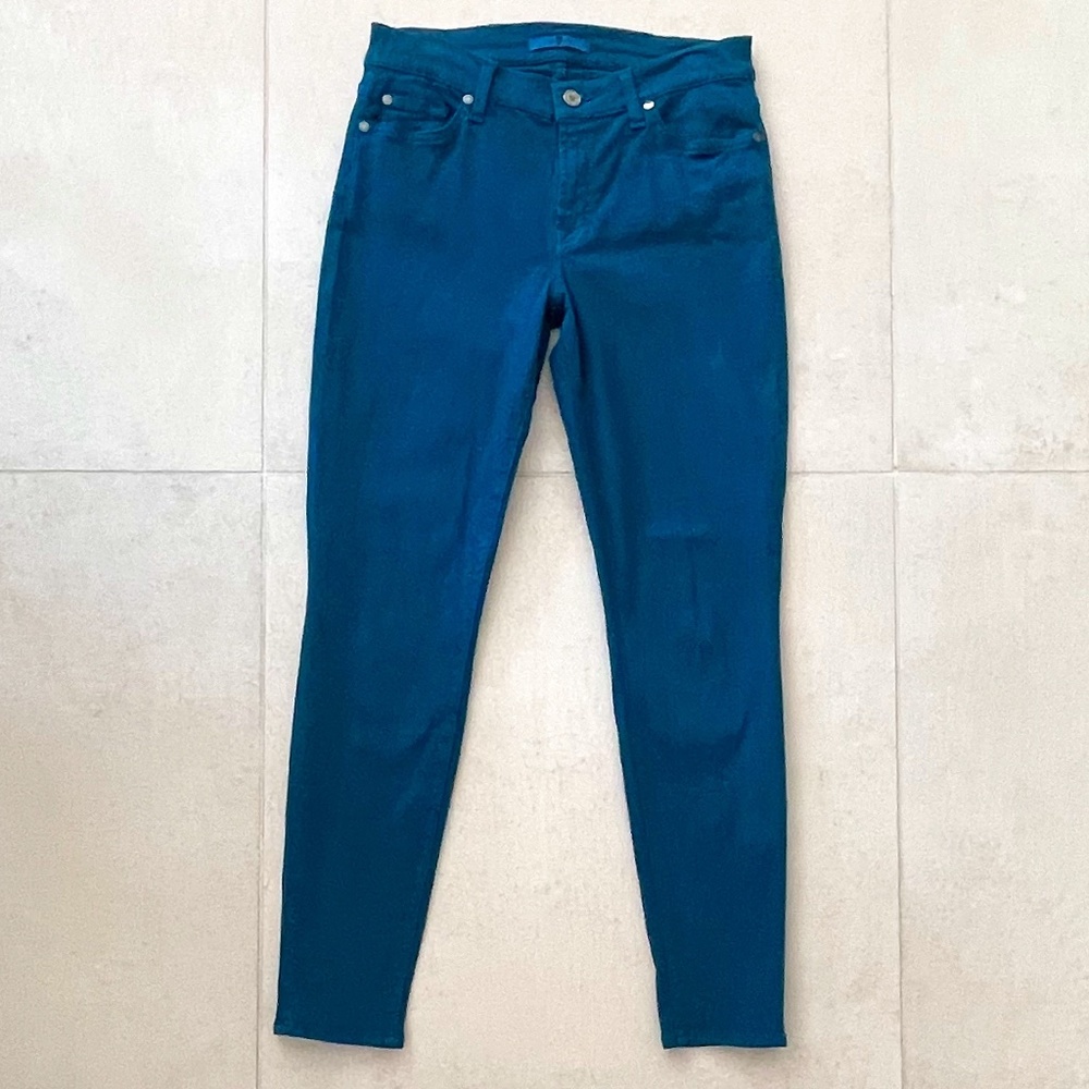7 For All Mankind | Turquoise Slim Jeans - Picture 1 of 3